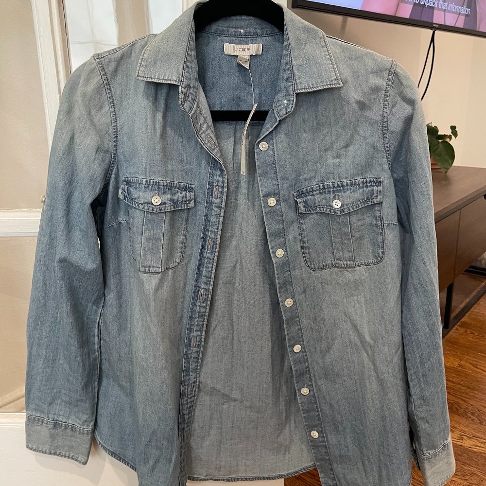 J. Crew Slim-fit Chambray Shirt